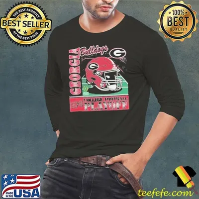 2024 25 College Football Playoff Helmet Georgia Bulldogs NCAA Division Helmet Shirt