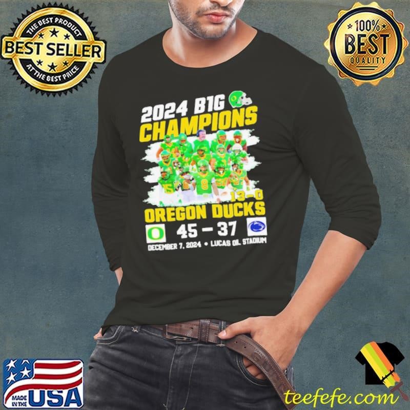 2024 B1G Champions 13 0 Oregon Ducks players shirt