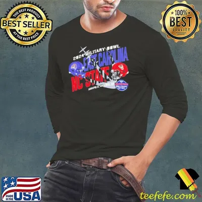 2024 Military Bowl Dueling Helmets East Carolina Nc State shirt