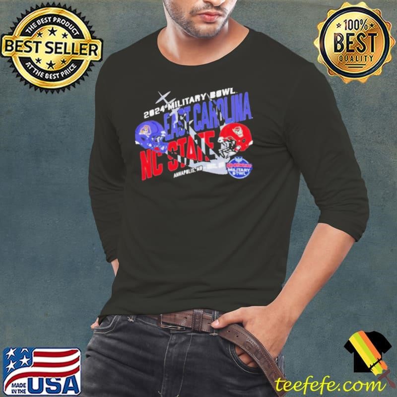 2024 Military Bowl Dueling Helmets East Carolina Nc State shirt