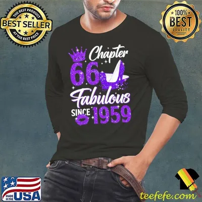 66th Birthday Made in 1959 66 Years Old High Heel T-Shirt