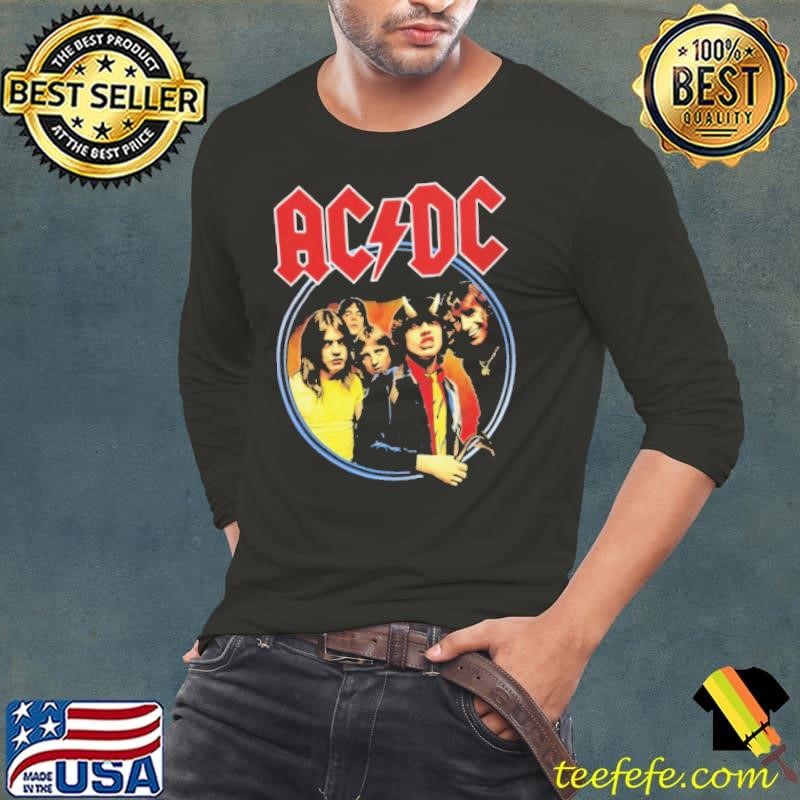 ACDC Highway To Hell Album Cover Black Long Sleeve Tee