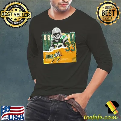 Aaron Jones American professional football running back Paper Poster Packers T-Shirt
