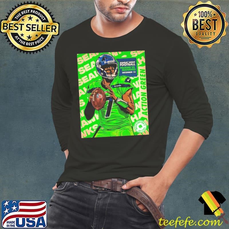Action Green under the lights Sunday Night Football Dec 15 2024 Seattle Seahawks vs Green Bay Packers Poster shirt