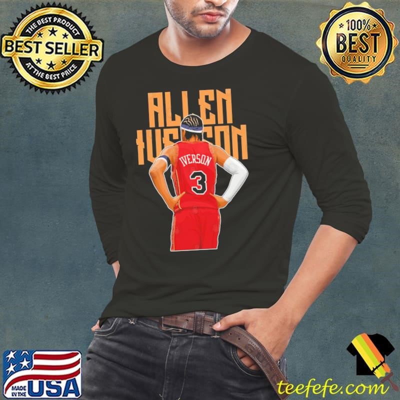 Allen Iverson Stand Focus #3 Bold American former professional basketball T-Shirt