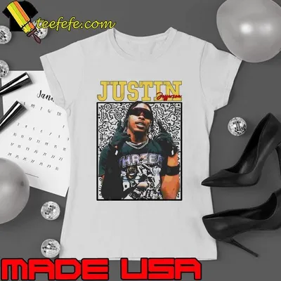 American professional football wide receiver justin jefferson T-Shirt