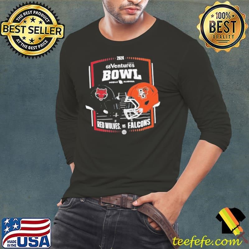 Arkansas State Red Wolves Vs Bowling Green Falcons 2024 68 Ventures Bowl Head To Head Shirt