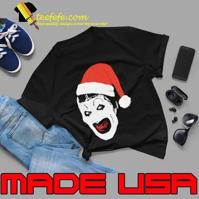 Art Christmas Terrifier Santa shirt