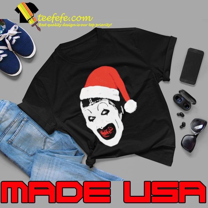 Art Christmas Terrifier Santa shirt