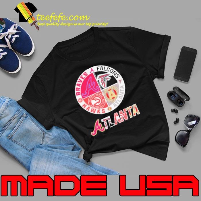 Atlanta Braves Atlanta Falcons Atlanta Hawks Atlanta United FC 2024 Unisex