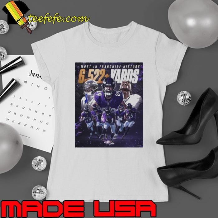 Baltimore Ravens NFL Jackson Andrews Flowers Agholor Likely Henry Most In Franchise Ladies tee