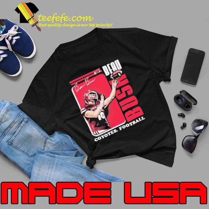 Beau Bush Illustrated South Dakota Coyotes Football Graphic Signature Unisex