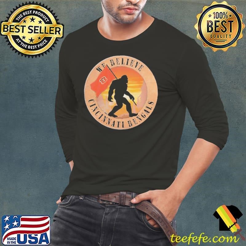 Bigfoot cincinnati bengals logo 2022 we believ Long Sleeve Tee