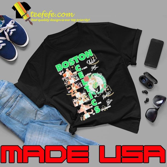 Boston Celtics Logo Team Player Signature Unisex