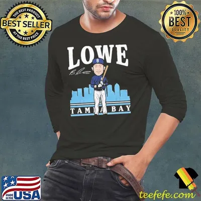 Brandon Lowe Toon American professional baseball second baseman T-Shirt