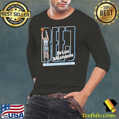 Brian Johansson Johns Hopkins Basketball Cartoon shirt