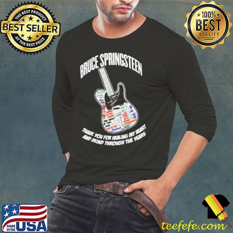 Bruce Springsteen Thank You For Healing My Heart And Mind Through The Years Shirts Long Sleeve Tee