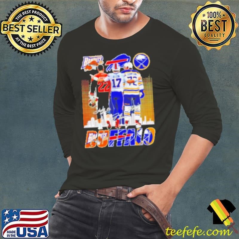 Buffalo Bandits Josh Byrne Buffalo Bills Allen Buffalo Sabres Thompson signatures Shirt