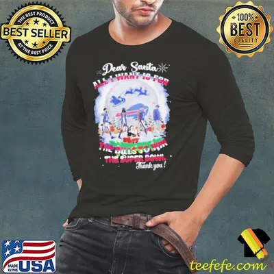 Buffalo Bills Dear Santa All I Want Is For The Bills Win Super Bowl 2024 shirt