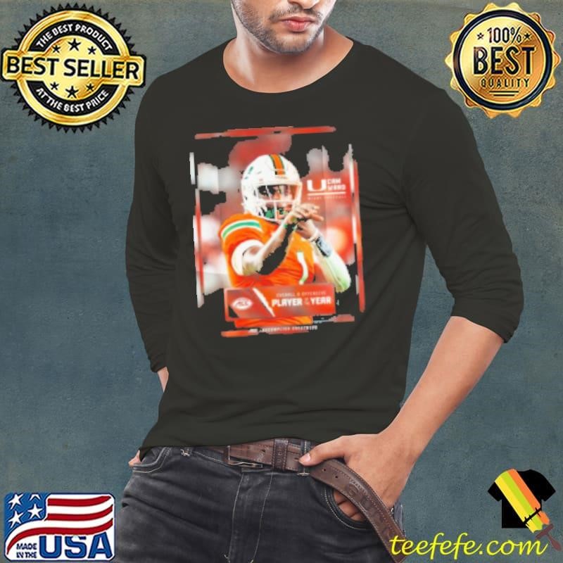 Cam Ward Miami Football 2024 ACC Player of the Year AND Offensive Player of the Year Long Sleeve Tee