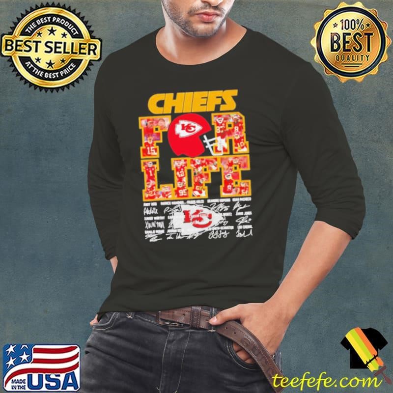 Chiefs for life players signatures Long Sleeve Tee