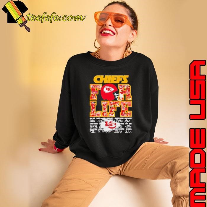Chiefs for life players signatures shirt