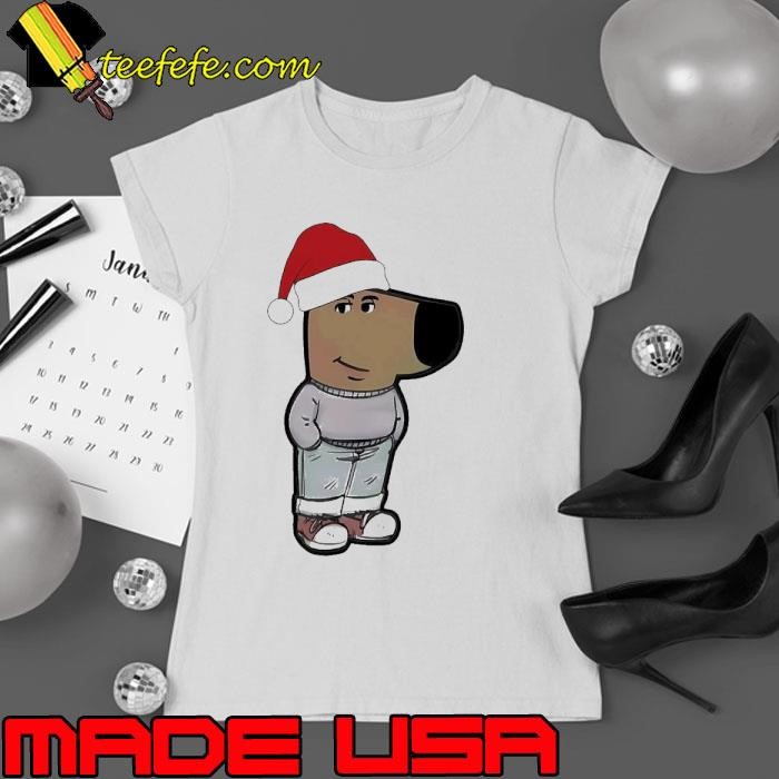Chill Guy Santa Claus Christmas Meme Ladies tee