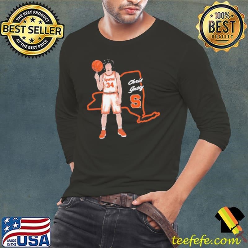 Chris Gatty Syracuse Men’s Basketball State map shirt
