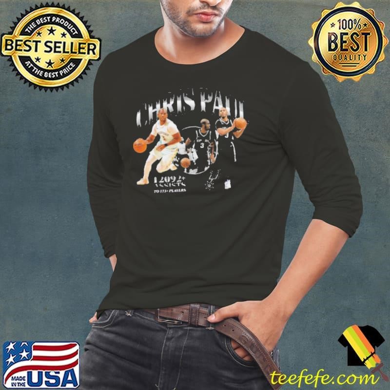 Chris Paul San Antonio Spurs 2nd Nba All time Assists Leader shirt