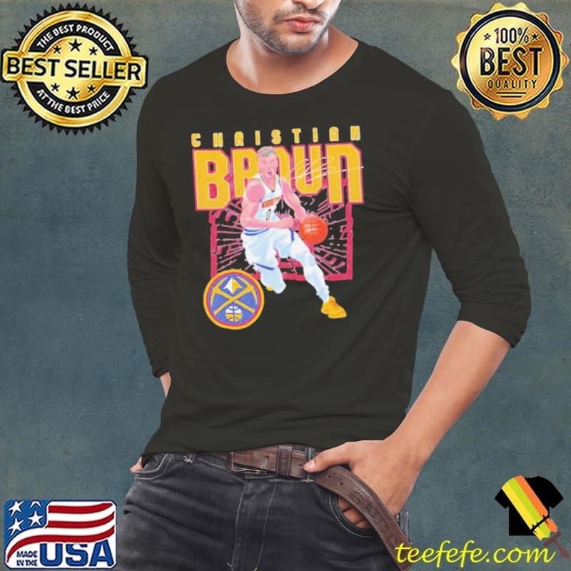 Christian Braun Denver Nuggets shattered signature shirt