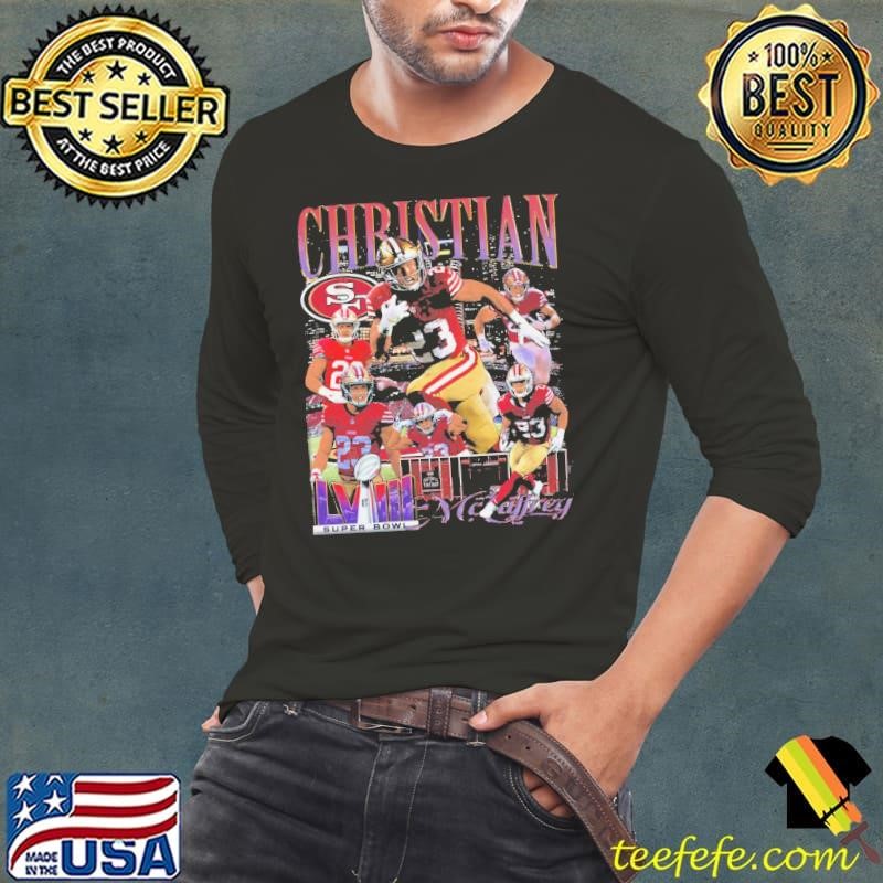 Christian McCaffrey San Francisco American professional football running back Vintage Bootleg Long Sleeve Tee