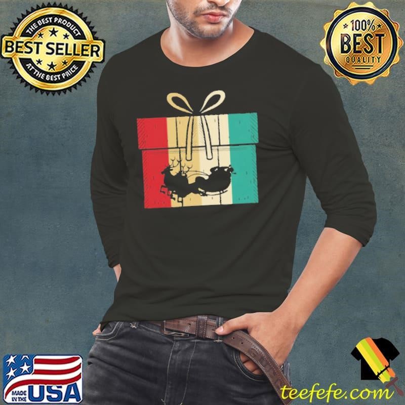 Christmas Present Reindeer Christmas Santa Claus shirts