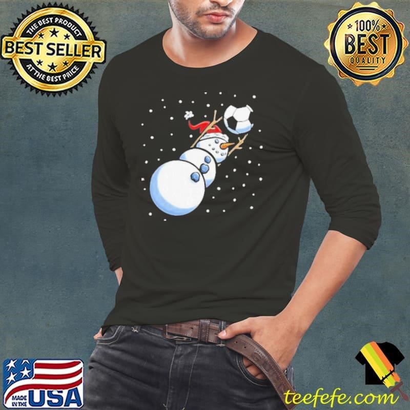 Christmas Xmas Goalkeeper Soccer Snowman Shirt