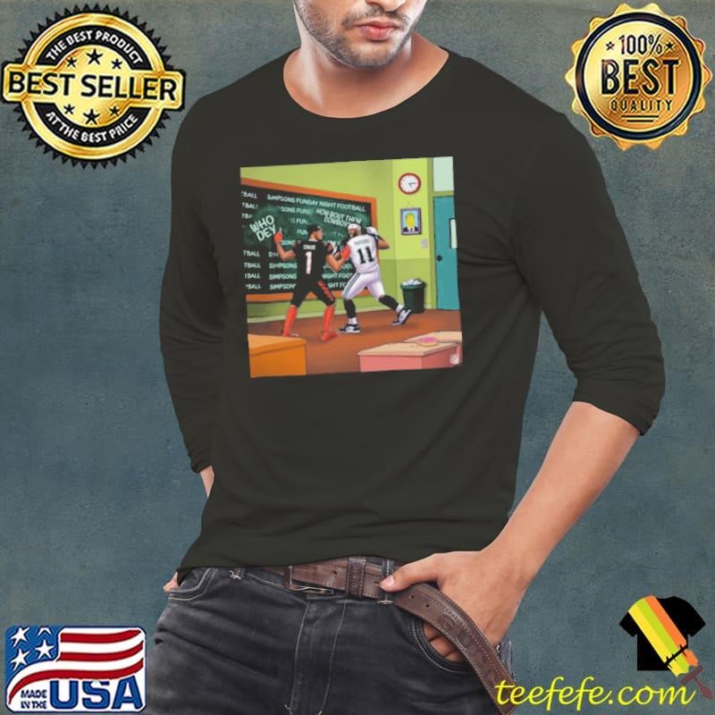 Cincinnati Bengals Vs Dallas Cowboys Who Dey The Simpsons Funday Football – December 9 Poster shirt