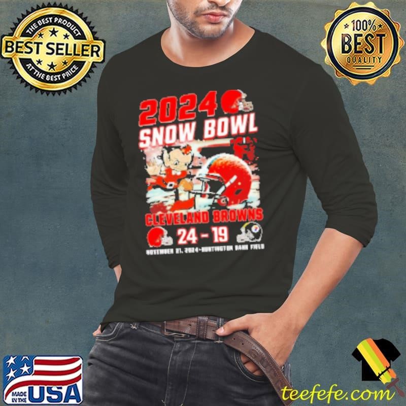 Cleveland Browns 2024 win Huntington Bank Field NFL football Long Sleeve Tee