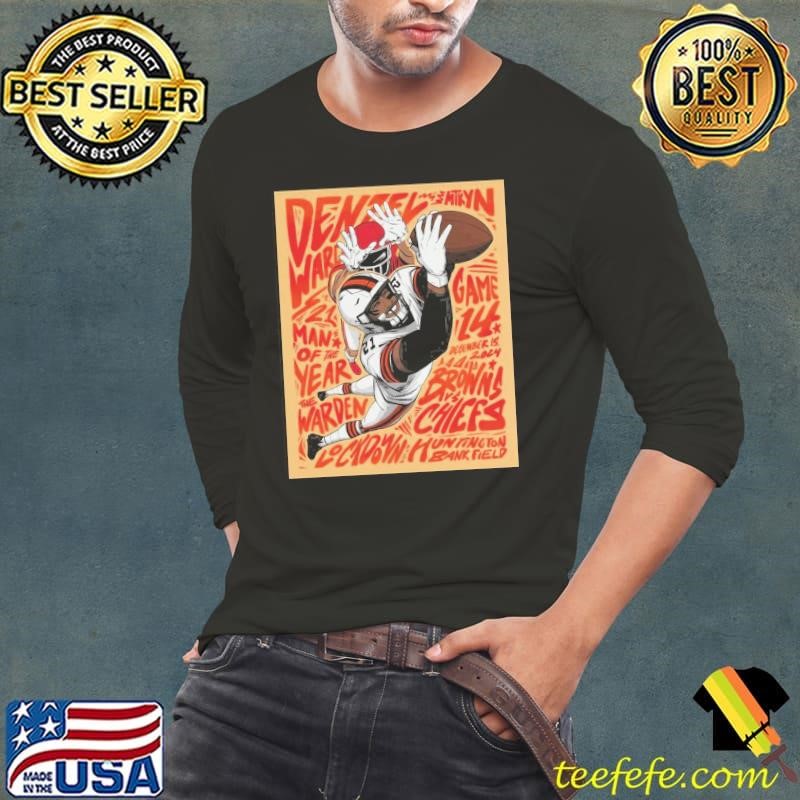 Cleveland Browns Denzel Ward 21 Man Of The Year Week 15 Game 14 Dec 15 2024 Brown Vs Chiefs Poster shirt