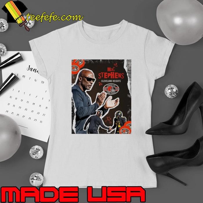 Cleveland Browns Mac Stephens Cleveland Browns High School Coach of the Year 2024 Poster Ladies tee