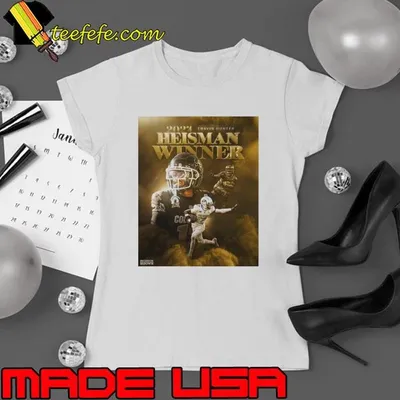 Colorado Buffaloes Travis Hunter Wins The 2024 Heisman Trophy Check The Down Poster shirt