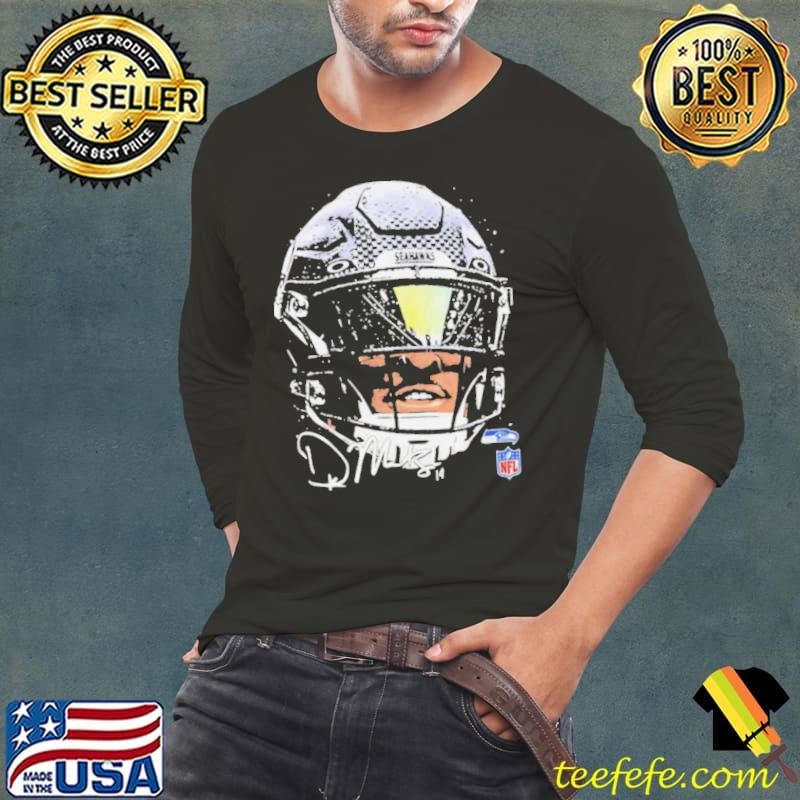 DK Metcalf Seattle Seahawks NFL football big face signature graphic shirt