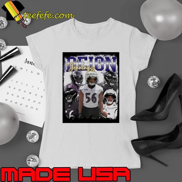 Deion Jennings Baltimore Ravens Linebacker Ladies tee
