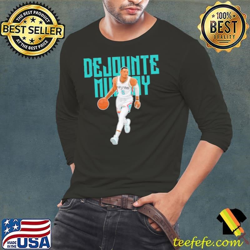 Dejounte Murray Dribbles Up #5 Bold American professional basketball T-Shirt