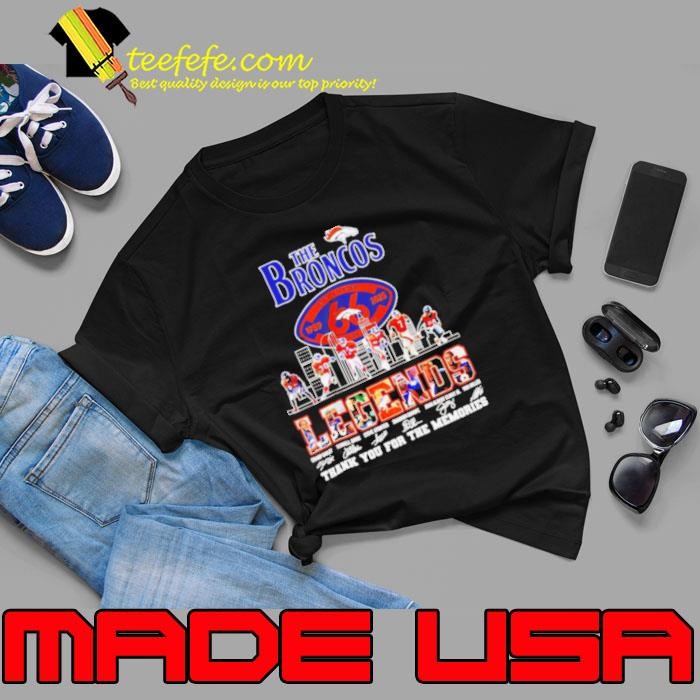 Denver Broncos Legends thank you for the memories signature city skyline Unisex