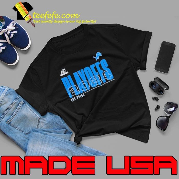 Detroit Lions 2024 One Pride Playoffs shirt