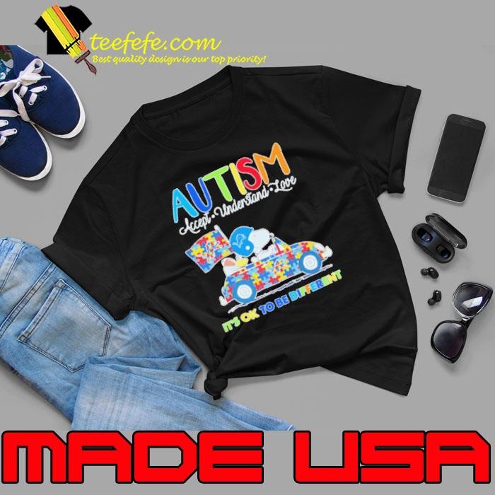 Detroit Lions Autism accept understand love it’s ok to be different Unisex