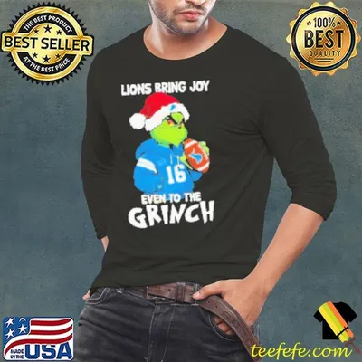 Detroit Lions Bring Joy Even To The Grinch Christmas Shirt