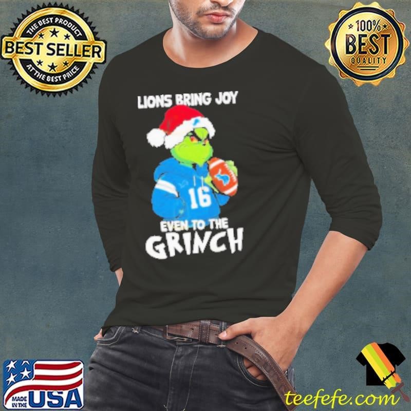 Detroit Lions Bring Joy Even To The Grinch Christmas Shirt