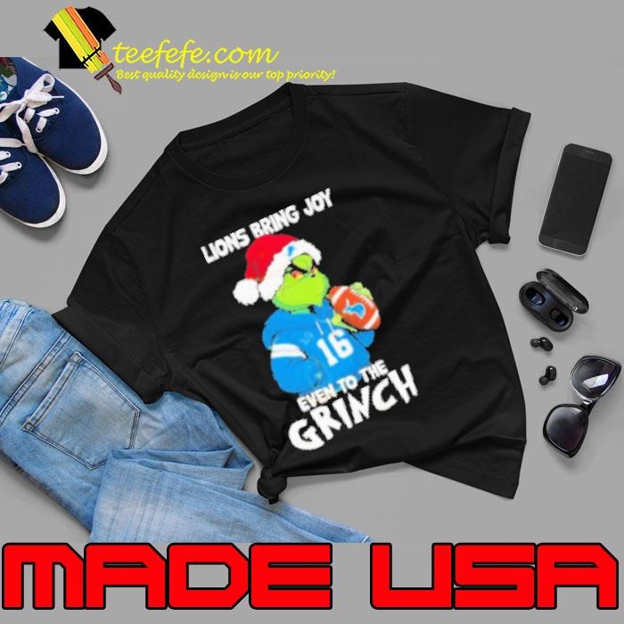 Detroit Lions Bring Joy Even To The Grinch Christmas Unisex