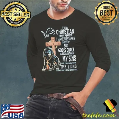 Detroit Lions Christian Faith God’s Grace Football Shirt