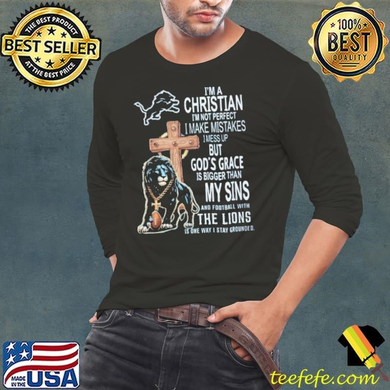 Detroit Lions Christian Faith God’s Grace Football Shirt