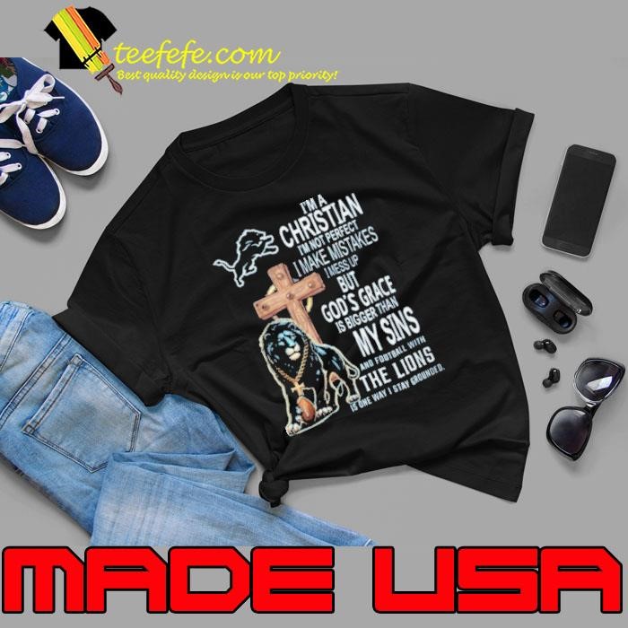 Detroit Lions Christian Faith God’s Grace Football Unisex